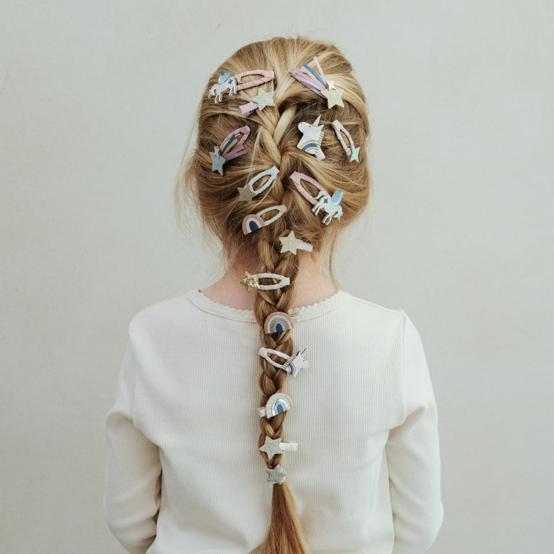 Mini-Haarspangen Celeste Unicorn