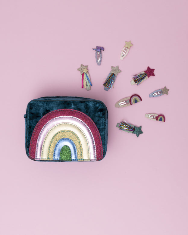 Mini-Haarspangen Regenbogen