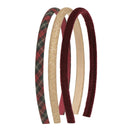 Haarreif Tartan Alice 3-er Set