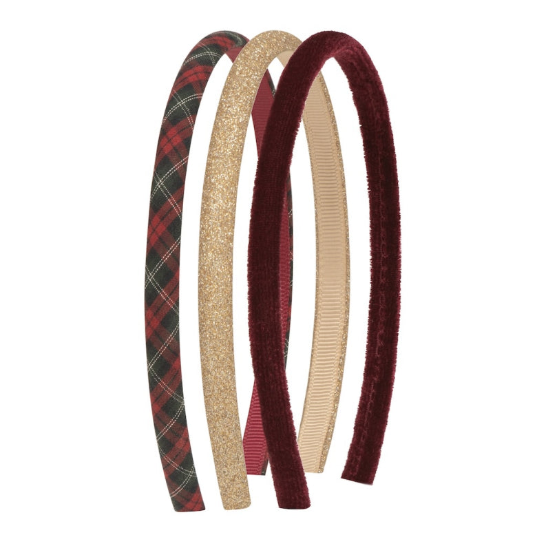 Haarreif Tartan Alice 3-er Set