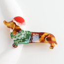 Red Cuckoo Haarclip Xmas Dog