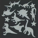 TapirElla Leuchtsticker, Dinosaurier Sticker Mauder