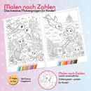 TapirElla Malbuch Malen nach Zahlen, Meerjungfrau