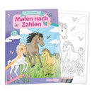 TapirElla Malbuch Malen nach Zahlen, Pferdeliebe Malbuch Mauder