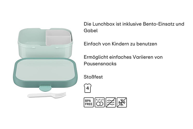 Brotdose Campus Einsatz cool mint