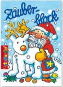 Zauberblock Weihnachten 3 Weihnachtsmann Reh Malbuch Mauder