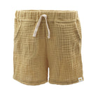 Mini Shorts GOTS Musselinstoff chai tea