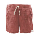 Mini Shorts GOTS Musselinstoff rust