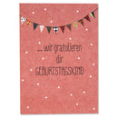 Postkarte „Wir gratulieren“