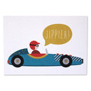 Postkarte "Rennwagen"