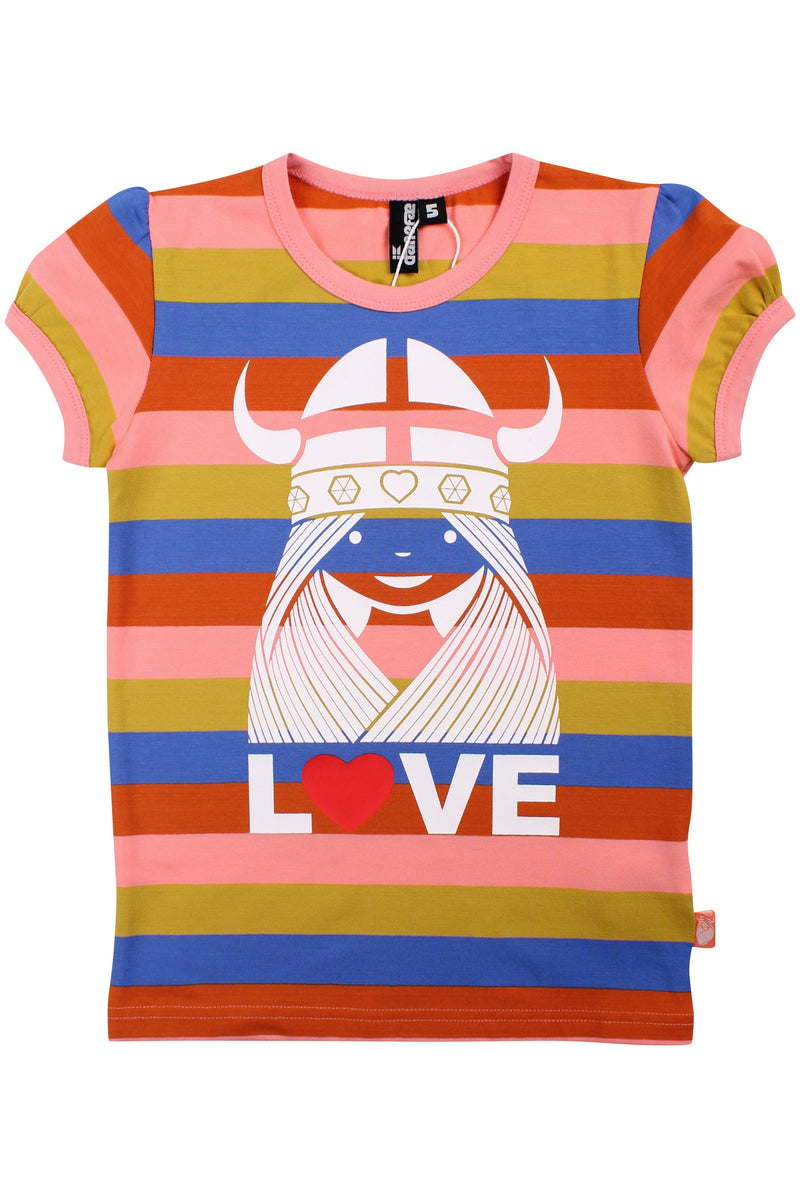 Danefae T-Shirt Rainbow Ringer Pristine Love Freja