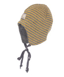 Pickapooh Radler 70% Wolle/ 30% Seide Mütze Dijon-Fels gestreift