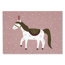 Postkarte "Zirkuspferd"