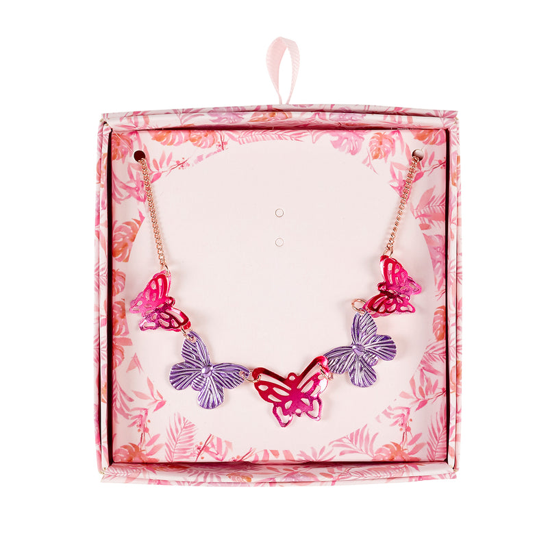 Halskette Schmetterling in Box