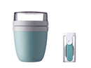 Lunchpot Ellipse Nordic Green inklusive faltbarer Löffel