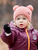 Maximo Mütze mit 2 Pom Poms blassrosa