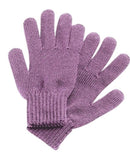 Fingerhandschuhe Strick rauchlila