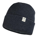 Maximo Beanie mit Umschlag Fleecefutter carbonmeliert