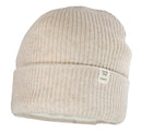 Maximo Beanie mit Umschlag Fleecefutter beigemeliert