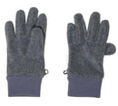 Fingerhandschuhe Fleece mit Bündchen mittelgraumeliert