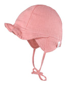 Baby Schildmütze Musselin Altrosa