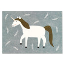 Postkarte "Unicorn und Blätterzweige"