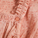 Minymo Strampler Blümchen Dusty Pink