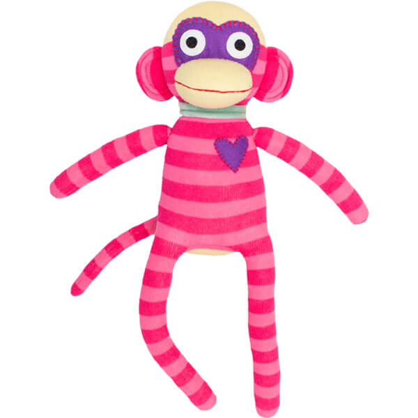 Sock Monkey L pink