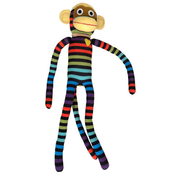 Sock Monkey XXL black/Multi Stripes