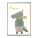 Postkarte Krokodil „Hurra“ Postkarte Ava & Yves
