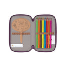 Federtasche Rosa/ Neon-Orange