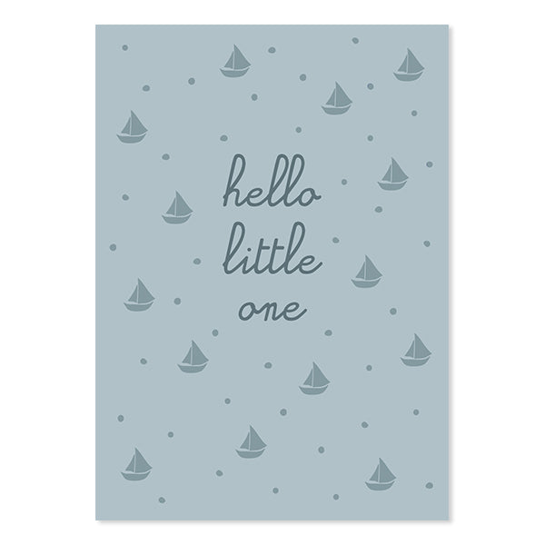 Postkarte „Hello little one“