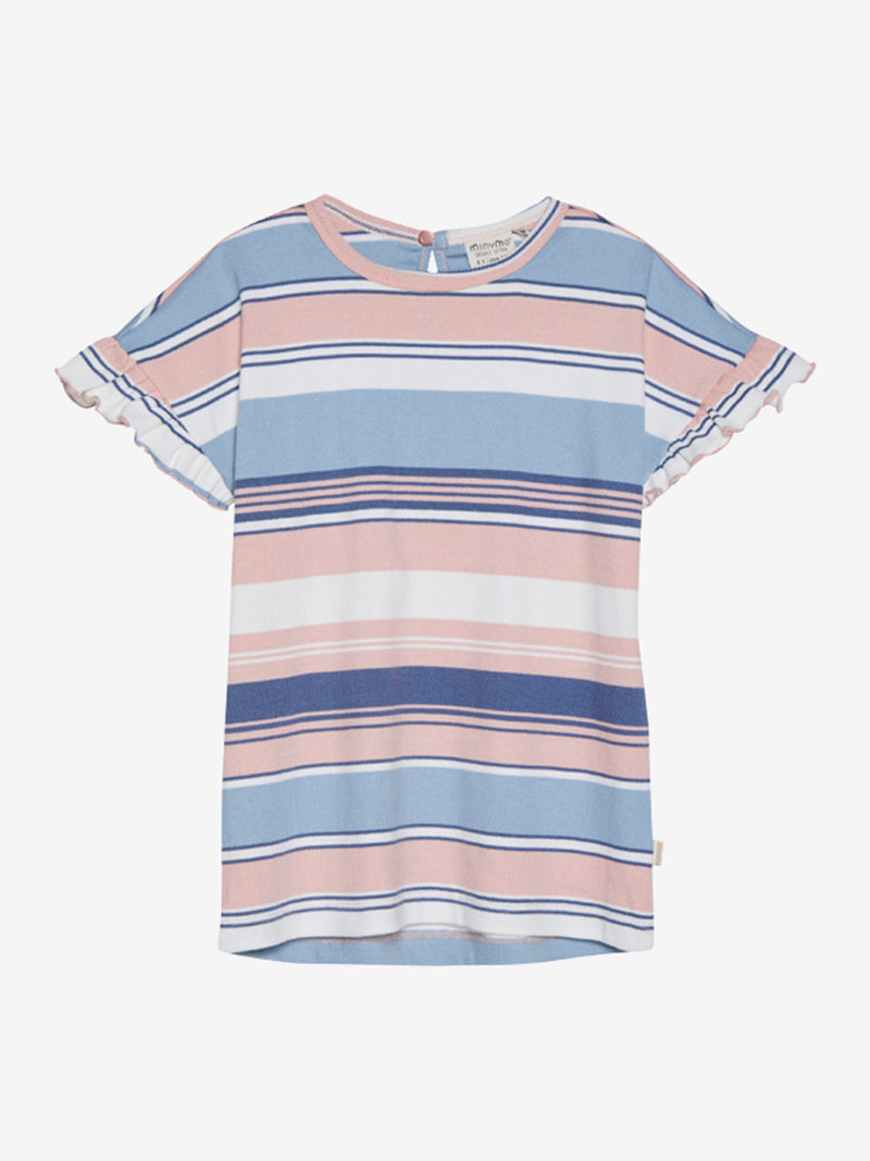 Minymo T-Shirt Streifen Dusty Pink