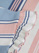 Minymo Kleid Jersey Streifen Dusty Pink