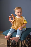 Lätzchen aus Mull 3 Stück Rose