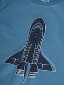 Minymo Langarmshirt Real Teal