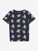 Minymo T-Shirt Fish and Chips Blue Nights