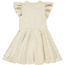 Müsli Kleid Punkte Buttercream