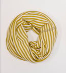 Pickapooh Schlauchschal Strunzl 70% Wolle 30% Seide Dijon/Natur gestreift