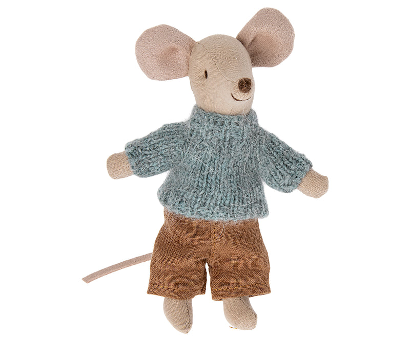 Kleidung: Strickpullover und Strickpullover für großer Bruder Maus