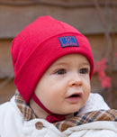 Pickapooh Schlupper 70% Wolle/ 30% Seide Kirsch