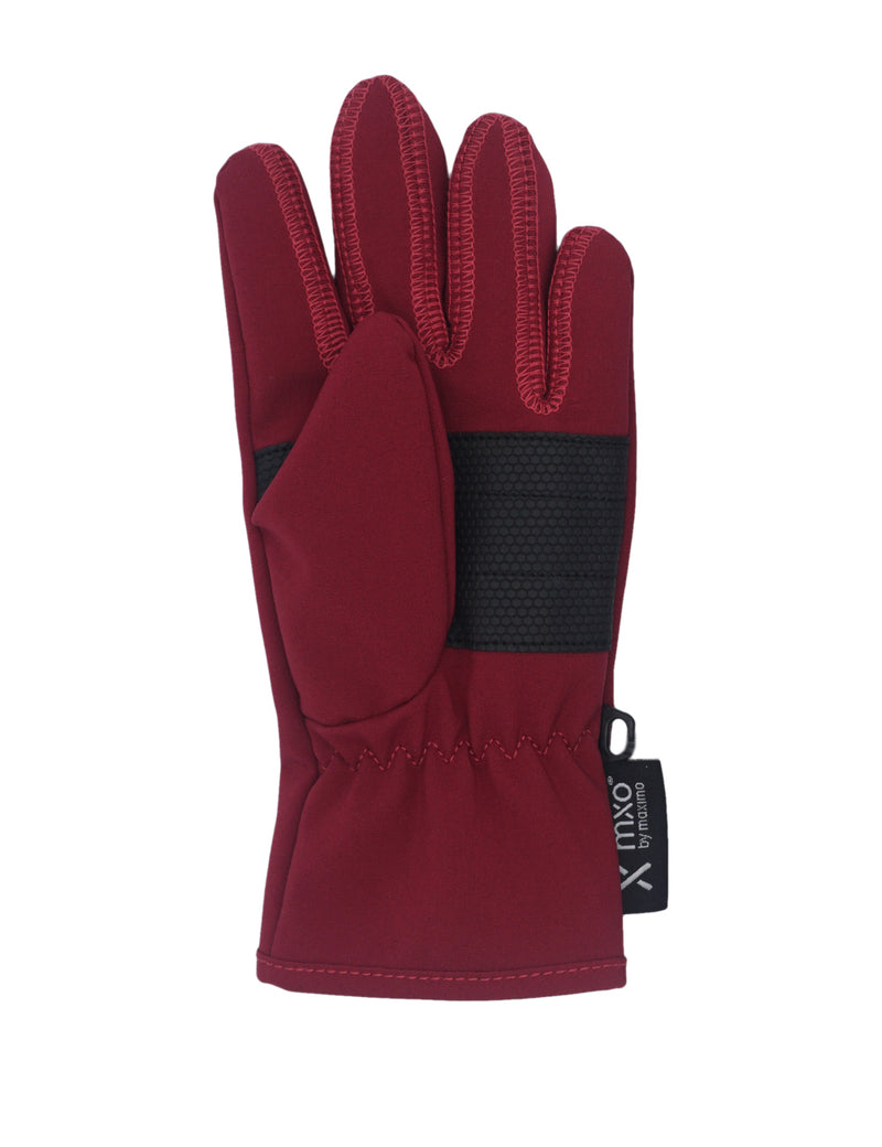 handschuhe maximo Fingerhandschuhe Softshell Klettverschluss Rosso