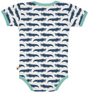 Loud & Proud Body Kurzarm Krokodil Ultramarin