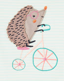 Joules Langarmshirt Harriet Aqua Streifen Igel