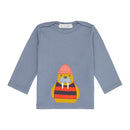 Sense Organics Langarmshirt Luna tone Blue + Walrus