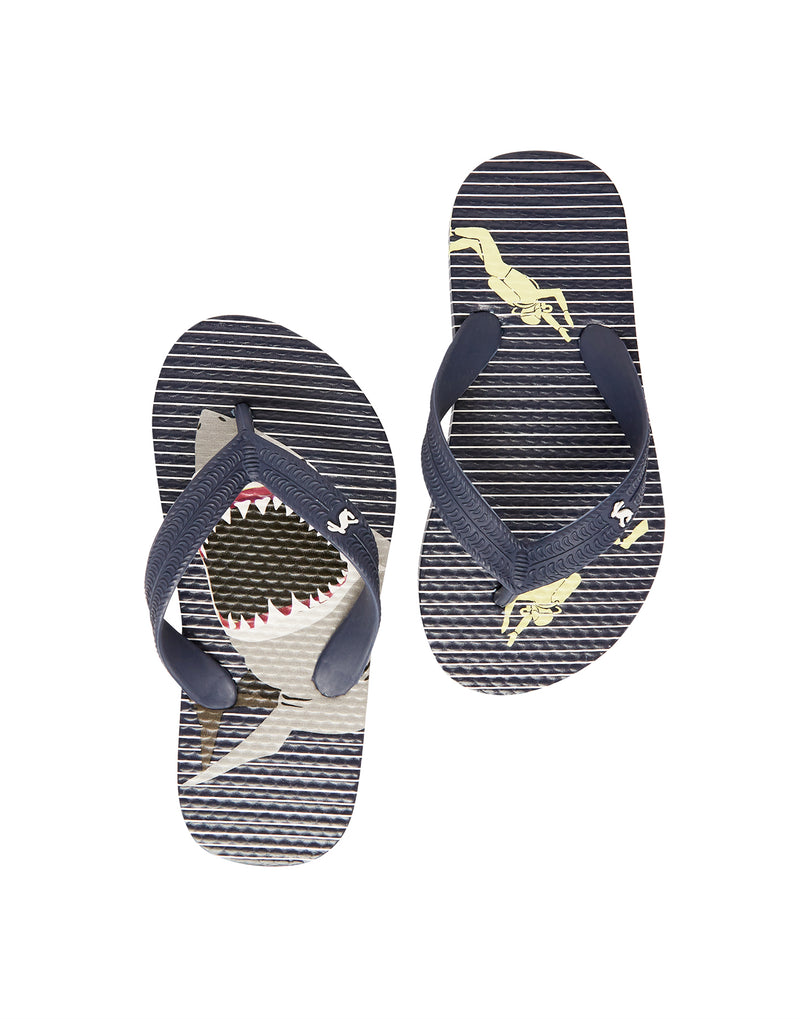 Flip Flops-Blau Streifen Haifisch