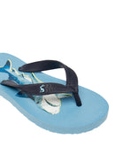Flip Flops- Middle Blue Shark