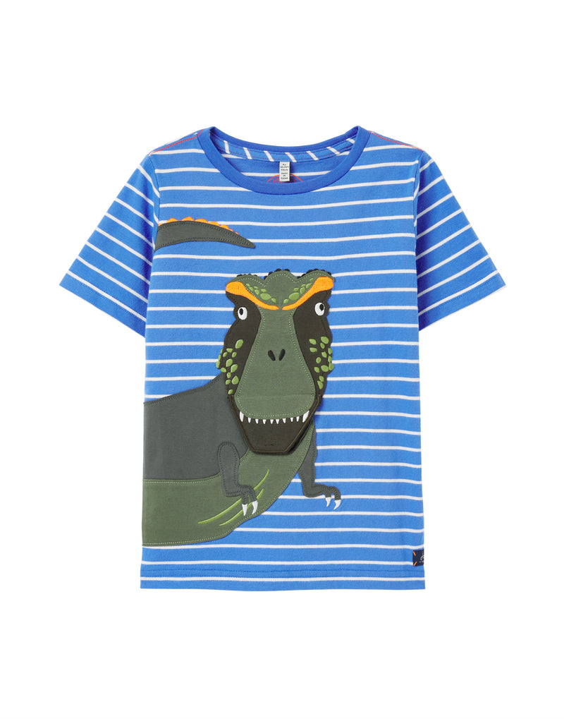 Joules T-Shirt Chomp Blue Dino
