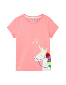 Joules T-Shirt Astra Pink Einhorn