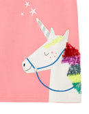 Joules T-Shirt Astra Pink Einhorn